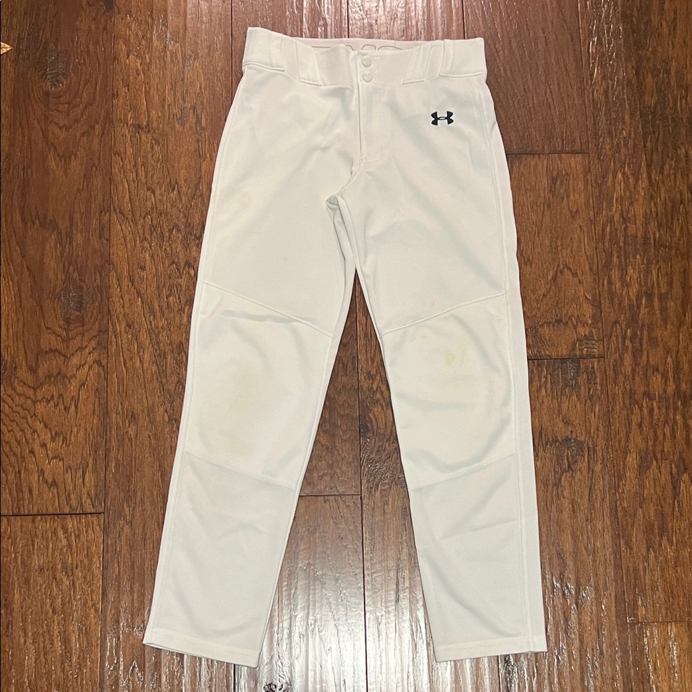 Under Armour Kids White Baseball Pants